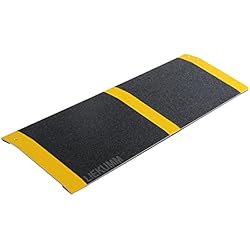 Báscula De Suelo Con Rampa LIEKUMM Rampa de umbral de 30 x 80 cm, Capacidad de 300 kg, rampa de Aluminio Ligero con Superficie Antideslizante, rampa para Silla de Ruedas para Puerta, escaleras, escalones, Negro