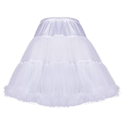 CHERRY LOVE 18inch Petticoat Mid-Thigh Underskirt Princess Puffy Mini Skirt2