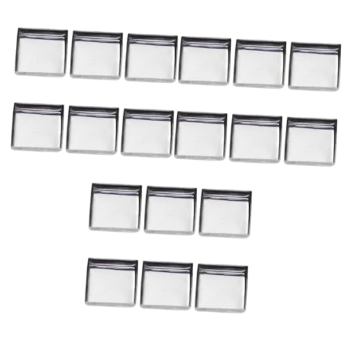 IWOWHERO 3sets Empty Eye Shadow Pans Metal Pans for Diy Makeup Stainless Steel Storage Containers 60pcs*3