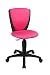 Produktbild Topstar Kinderdrehstuhl High S'cool - High-Tec-3D-Netzstoff pink - mit Hartbodenrollen