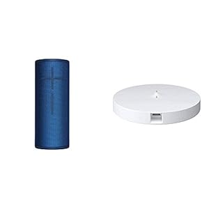 Ultimate Ears Boom 3 Bluetooth Lautsprecher (Wasserdichter 360°-Sound) – Blaue Lagune + Power Up Ladestation