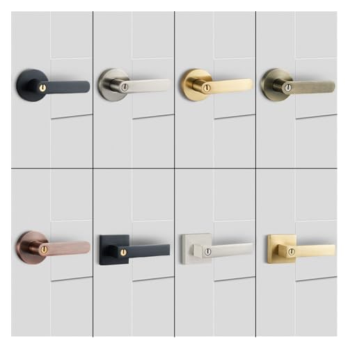 Serrure bouton dorée pour préserver l'intimité de la salle de bain - 6
