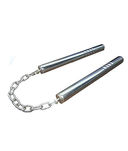 Image of Steel Nunchaku for Beginners - Soft Safety Martial Arts Training Nunchucks with Steel Chain & Anti-Slip Grip