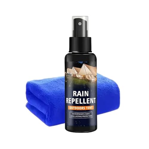 EUBEISAQI Spray impermeabilizzante per tende, 100 ml, soluzione antipioggia, con telo impermeabile in tessuto oleato, per scarpe, giacche, tende, stivali, scarpe da ginnastica, mobili, tappezzeria