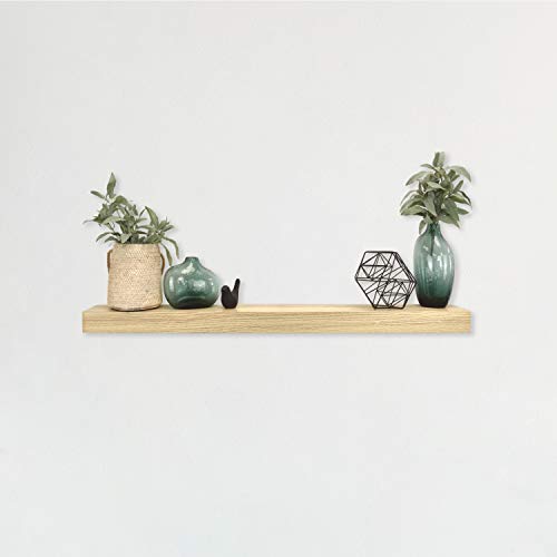 Image of MCS Natural Woodgrain Floating Shelf, 36 Inch x 4 Inch, 36 x 4