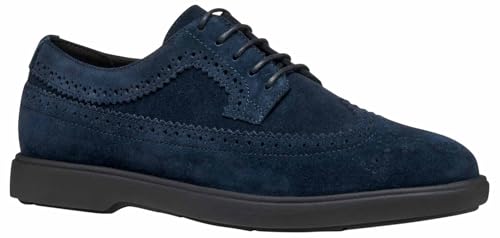 Geox Men's Derby Oxford, Blue, 10