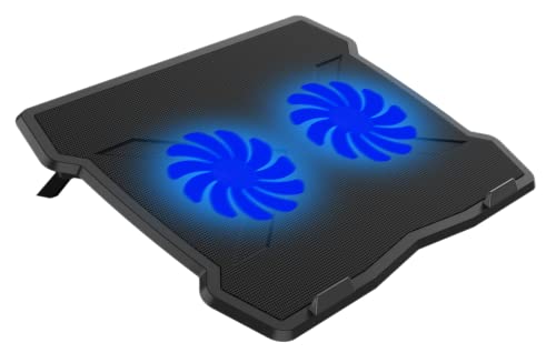 Image of LAPCARE Lapkool-II Laptop Cooling pad Compatible for up to 15.6 inch (39,6 CM) laptops, Features 2 USB Ports- Ergonomically Designed Laptop Cooling Station with Low Noise