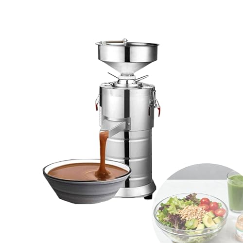 SIEEOUR Multifunctional Electric Grinding Machine, 1100W Commercial Peanut Butter Maker for Nut Butter, Sesame Paste, Soy Milk, 33lb/H, Stainless Steel, for Home and Commercial