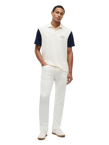 Image of Tommy Hilfiger Men's Short Sleeve Polo Shirts in Regular Fit With Stretch and Organic Pique Cotton