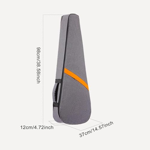 Housse guitare électrique légère portable accessoire rangement sangles - 7