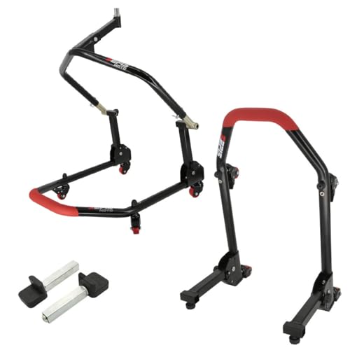 SEFIS M20U - Cavalletto anteriore e posteriore per moto, supporto anteriore e posteriore, per moto, supporto per montaggio posteriore (standard)