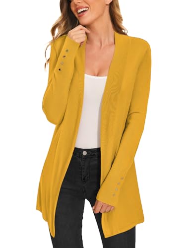 Image of Cardigan for Women Dressy Casual Long Sleeve Open Front Knit Cardigan Sweaters