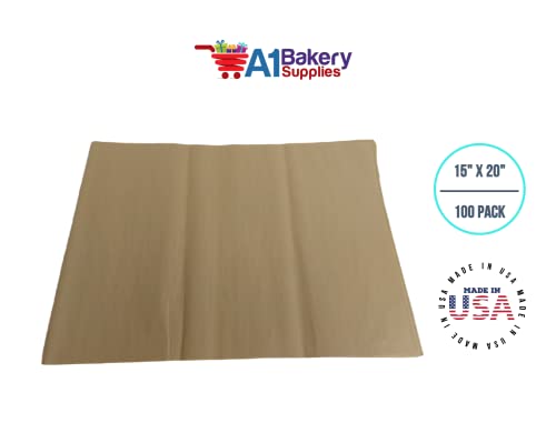 image for A1 Bakery Supplies Antique Gold Tissue Paper 15 inch x 20 inch 100 She