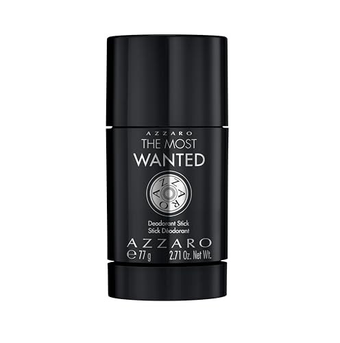 Azzaro - Déodorant Stick pour Hommes, Azzaro The Most Wanted Eau de Parfum Intense, Protection Longue Durée, Notes de Cardamome, Caramel et Bois Ambré,...