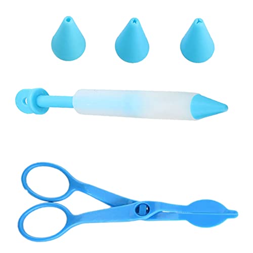 Ipetboom 1Juego para Pastelería y Tijeras de Crema Multifuncionales Herramienta de Decoración de Postres de Silicona para Cocina y Panadería