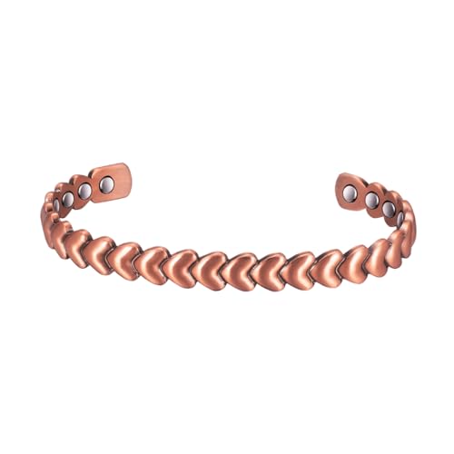 SVADiA | Pulsera tibetana de cobre | Pulsera tibetana de cobre con imanes | Natural y certificado | Efecto positivo, Moyenne, Cobre, No se aplica