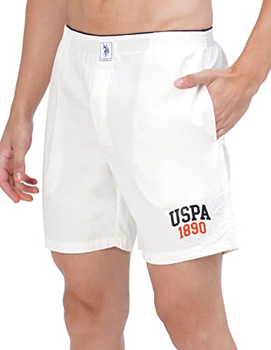 Image of U.S. POLO ASSN. Mens Solid Cotton Mid Rise Boxers - Pack of 1