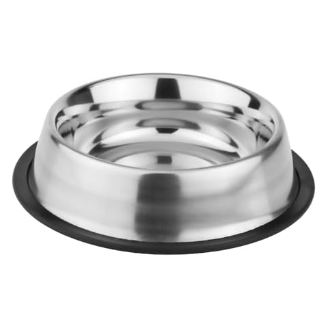 PAWPOURRI Printed Anti-Skid Water and Food Feeding for Dogs and Cats Feeder Stainless Steel Pet Bowl (700 ml Silver) Cover