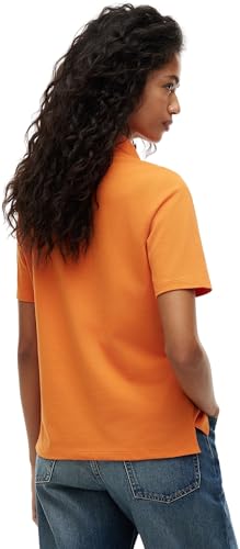 Tommy Hilfiger Damen 1985 Reg Pique Polo Ss Ww0Ww43224 S/S Polo, Orange (Orange Thunder), M 2