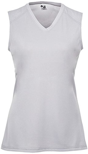 Badger Sports B-Core Ladies' Sleeveless Tee Silver Small