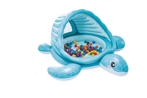 Image of INTEX 48677EP Inflatable Turtle Cove Playland: Paddling Pool or Ball Pit - 86 inch x 81 inch x 38 inch
