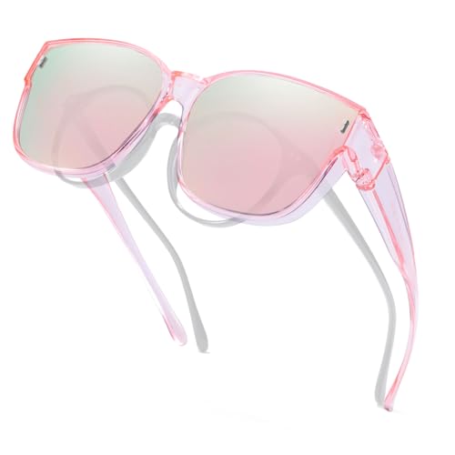 Image of Xfeel Polarized Over Glasses Sunglasses for Women Fitover Sun Glasses | Sunglasses that Fit Over Glasses, UV400 Protection, Outdoor Driving Shades, Over Reading /Prescription Glasses Sunglasses
