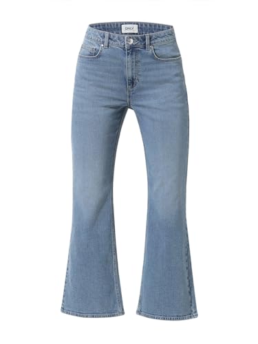 Image of ONLY Women Flared Low Distress Light Fade Stretchable Jeans