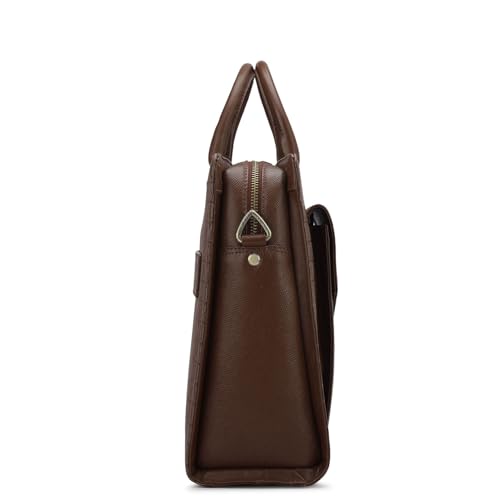 Image of Da Milano Leather Laptop Bag for Men & for Women - Fits Upto 15 inch Laptop