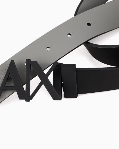 Image of Armani Exchange Men's Gold Buckle Reversible Hinge Belt