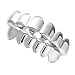 SHINLHUA Removable Hip Hop Grillzs Set Stylish Top and Bottom Tooth Caps Fashion Teeth Accessories for Party Enthusiasts Player Grillzs