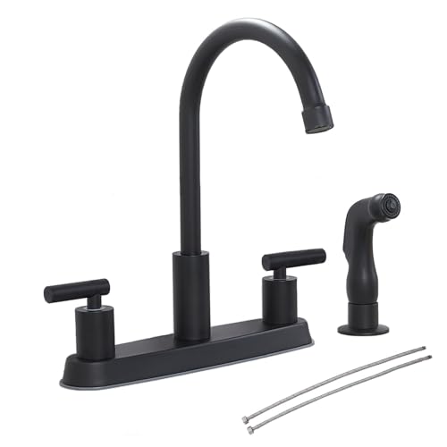COMLLEN 2 Handle Black Kitchen Faucet
