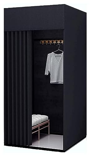 �ړ��X�ߎ� �X�ߎ��A�t�B�b�e�B���O���[���A�t�b�N�A�b�v�t���ߗ��i�X�A���o�C���|�[�^�u�����b�J�[���[���A�v���C�o�V�[�p�[�e�B�V�����A�V���b�v�A�I�t�B�X�A�b���O ������ς��� (Color : Black, Size 80x80x200cm)