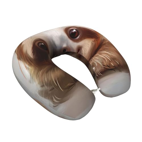 Almohada de espuma viscoelástica para cuello de viaje miniatura 2