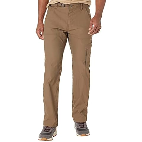 prAna Stretch Zion Pants II - Pants for Men - Slim Fit - Back Patch Pockets - Side Flap-Utility Pocket Mud 42 36 Cover