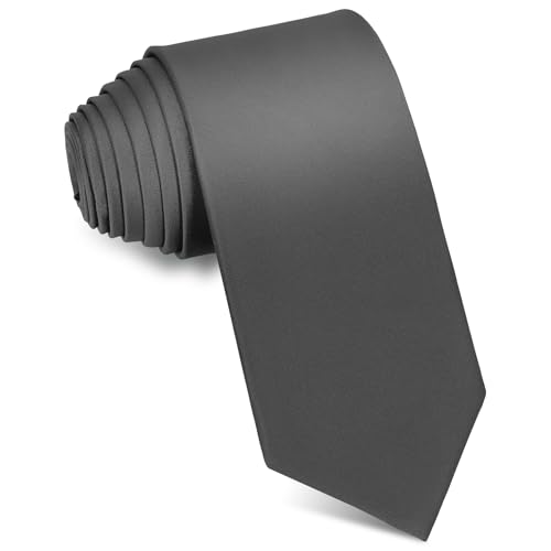 Cravate noire homme unie pour costume sombre ou clair