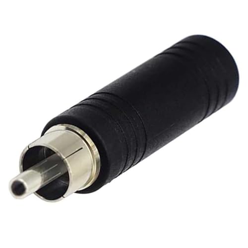 Adaptador RCA a 6.35 mm resuelve problemas de conexión de audio en su estudio 5
