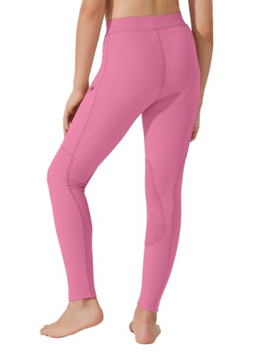 Image of Willit Girl's Riding Pants Horseback English Horse Equestrian Breeches | 4-way stretch twisted yarn, non-slip saddle grip and secure zip phone pockets, summer equestrian camps and intensive lessons
