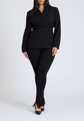 ELOQUII Women's Plus Size Wrap Blazer3