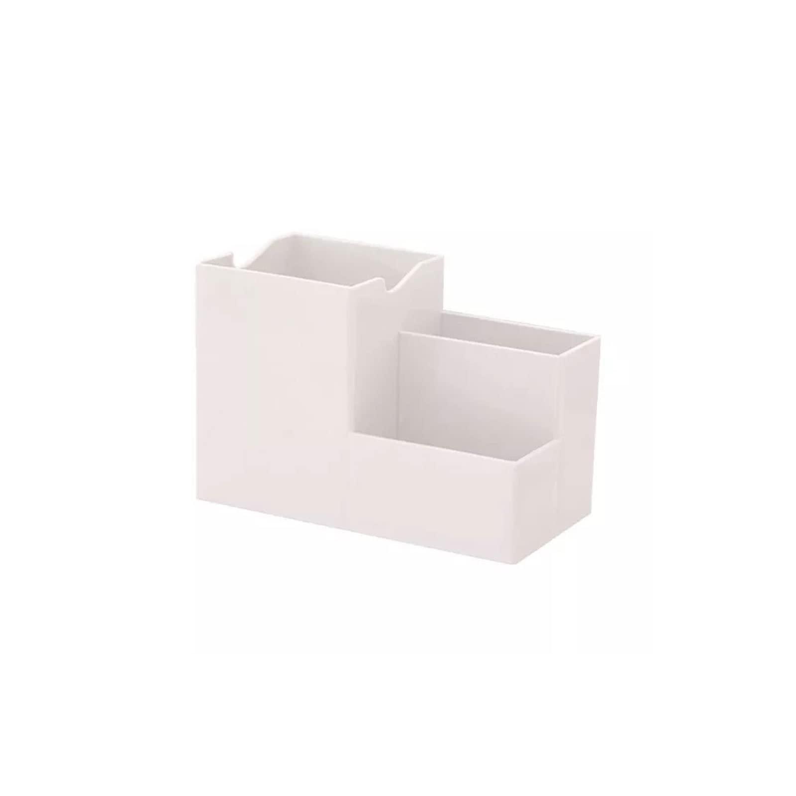 JINGYAN Pencil Holders Desktop Pen Holder Organizer Multi-functional Stationery Container Storage Cosmetics Makeup Tools Rack School office Utensil(White)