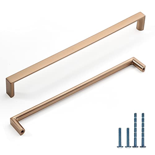 Image of 10 Pack 7.5 Inch(192mm) Kitchen Cabinet Handles Champagne Bronze Cabinet Pulls Kitchen Cabinet Hardware Drawer Pulls for Cupboard Wardrobe