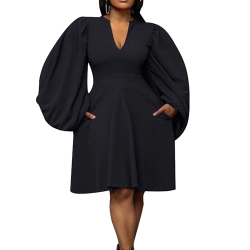 Robe à manches longues noire pour femmes afin de sublimer le quotidien