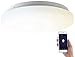 Produktbild Luminea Home Control WLAN Leuchte: WLAN-LED-Deckenleuchte für Amazon Alexa & Google Assistant, CCT, 18 W (Deckenleuchte mit Fernbedienung)