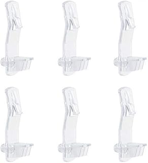 INCREWAY 30 Pack Shelf Support Peg, Clear Plastic Locking Shelf Support Pin Clips, Cabinet Shelf Pins Self-Locking Bracket Clips Fits 1/4" Diameter Hole & 25/32" Shelf