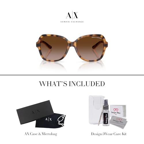 Armani Exchange AX4029S FIT Cateye Sunglasses For Women+BUNDLE with ACCESSORY EYEWEAR KIT 6