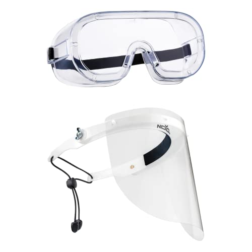 NoCry Flip Up Face Shield & Goggles Bundle