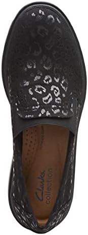 Clarks Women's Calla Rae Loafer Flat, Black Textile, 7 Wide | Image 6