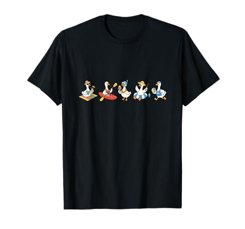 Funny Silly Goose Summer Beach Vacation Squad Design T-Shirt