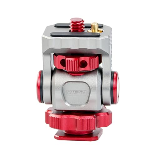 Came-TV Monitor Pan - tilt for DSLR, Mirrorless, Smartphone and Monitor - Universal, Aluminum Construction with Cold Shoe and Standard Threaded Holes(61010)