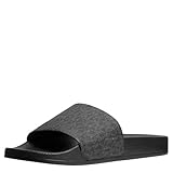 Michael Kors Men's Jake Signature Slide, Black, 7