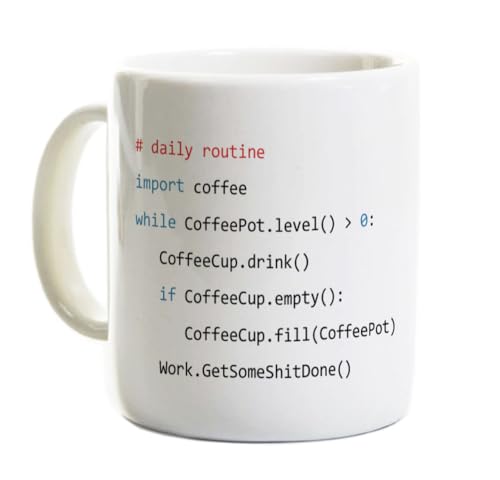 Python Programmer Coffee Mug - Software Developer Gift - Computer Science